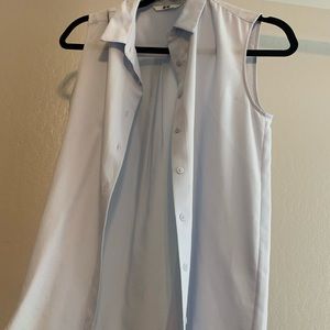 Powder blue button up